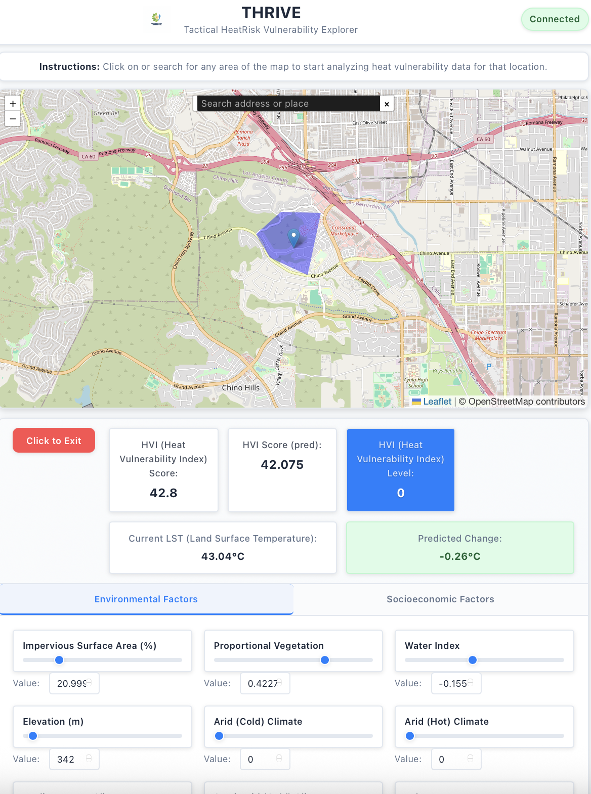 Tactical HeatRisk App Screenshot
