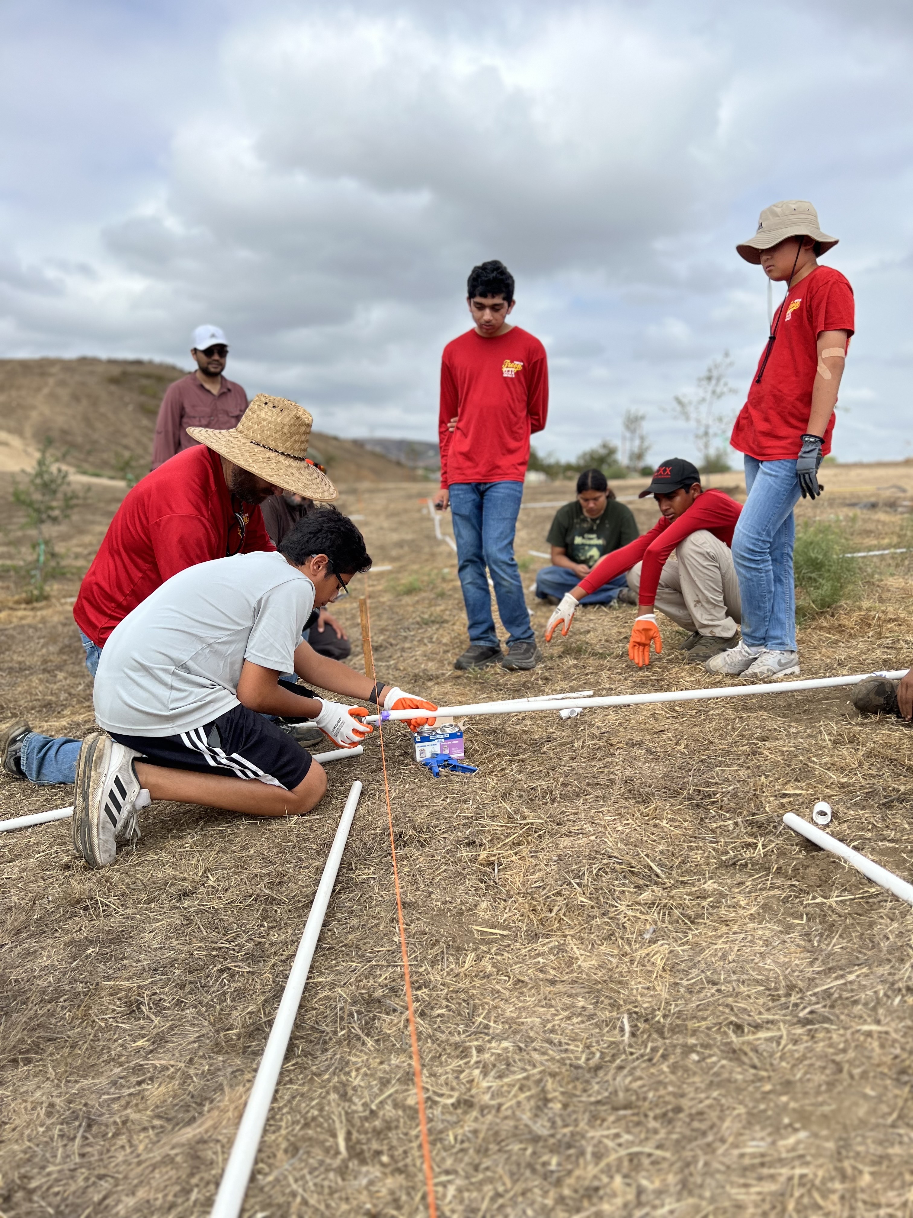 Installing irrigation system